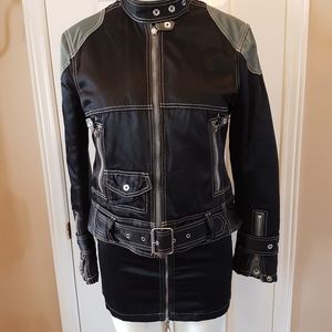 ❤J. Lindeberg❤ Biker Jacket/Mini Skirt